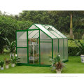 6mm Twin-wall Small Polycarbonate Greenhouse Aluminum Frame 6'x 6' Re0606